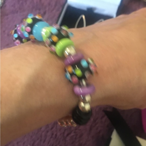 Vintage Sterling Silver Bracelet & Earring Set - Picture 6 of 12